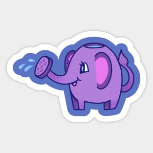 Elephant watering can Sticker